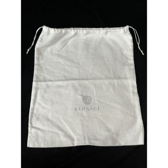 Versace Storage Drawstring Dust Bag Cotton White 15.5" x 13.5 - Picture 1 of 4